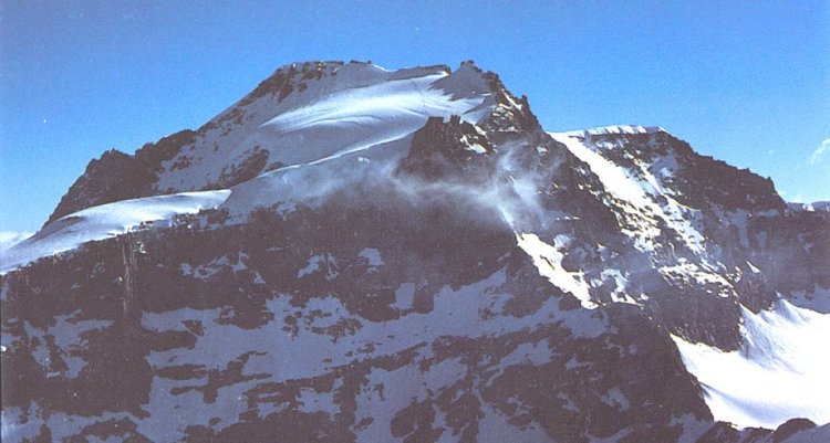 The Gran Paradiso ( 4051 metres ) in the Italian Alps