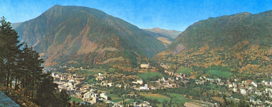Principality of Andorra in the Pyrenees