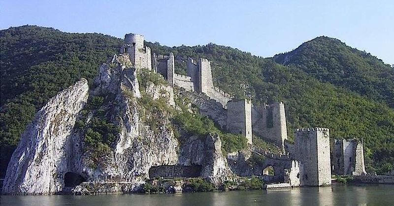 Petrovaradin Fortress across Danube River from Novi Sad