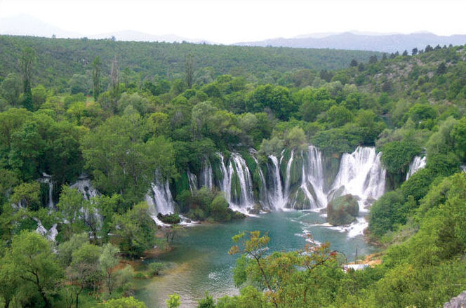 Scenery in Bosnia & Herzegovina - Falls on the Kravice Trebizat River