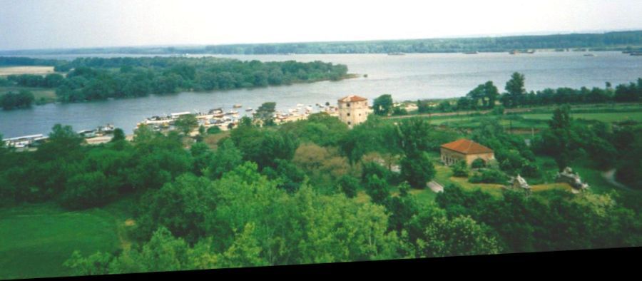 River Danube flowing through Belgrade