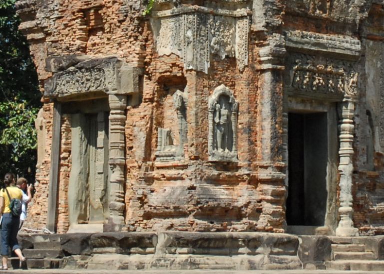 Preah Ko Temple in the Roluos Group at Siem Reap in northern Cambodia