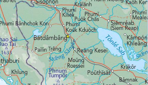 Map of NW Cambodia