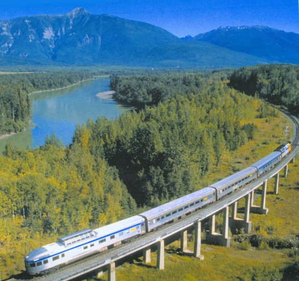 Rocky Mountaineer Train through Western Canada
