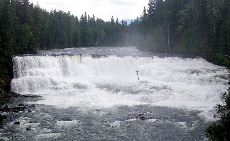 Dawson Falls in Wells Gray Provincial Park in British Columbia