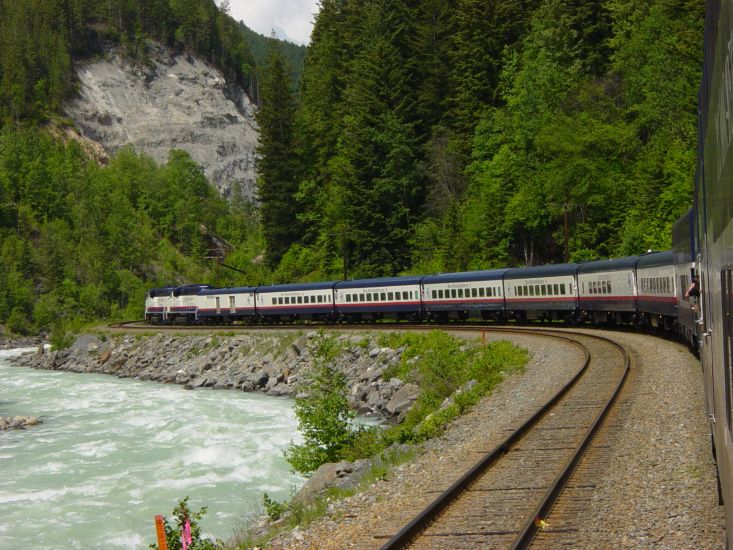 Rocky Mountaineer Train through West Canada