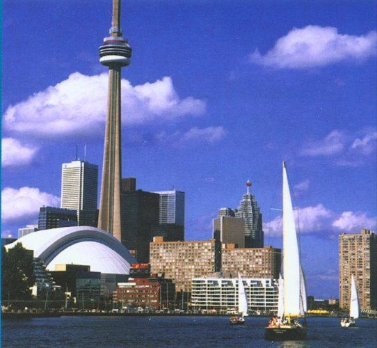 CN Tower in Toronto, Canada. "Highest free-standing structure in the world"