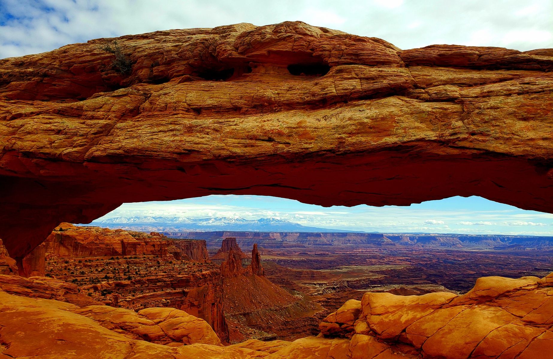 Mesa Arch on Island in the Sky in Canyonlands National Park