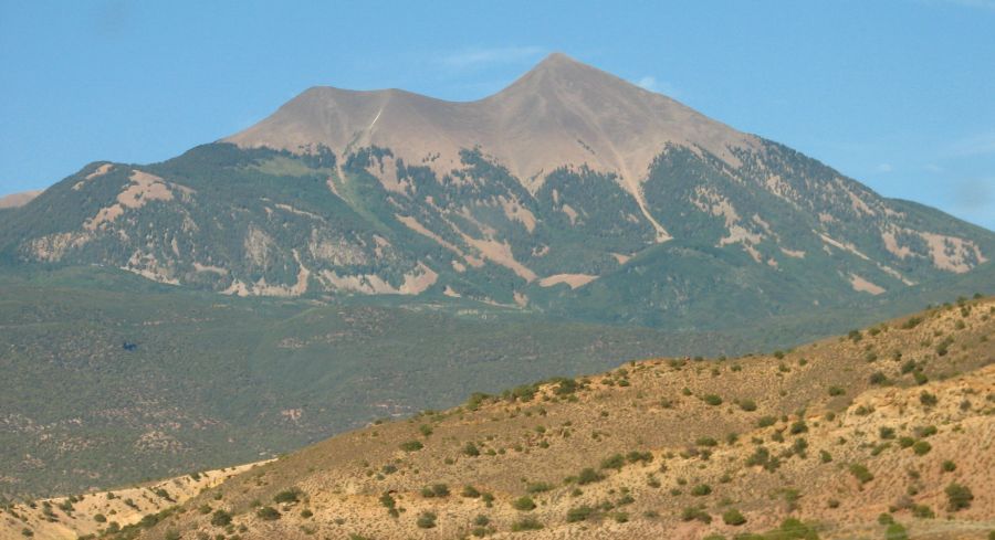 Mount Peale in Utah, USA