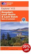 Knoydart, Loch Hourn, Loch Duich - OS Explorer Map