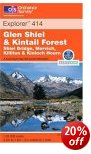 Glen Shiel & Kintail Forest - OS Explorer Map