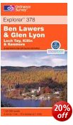Ben Lawyers & Glen Lyon - OS Explorer Map
