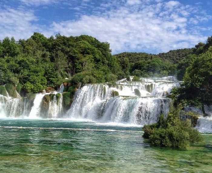 Skradinski Buk Falls in Krka Np in Croatia