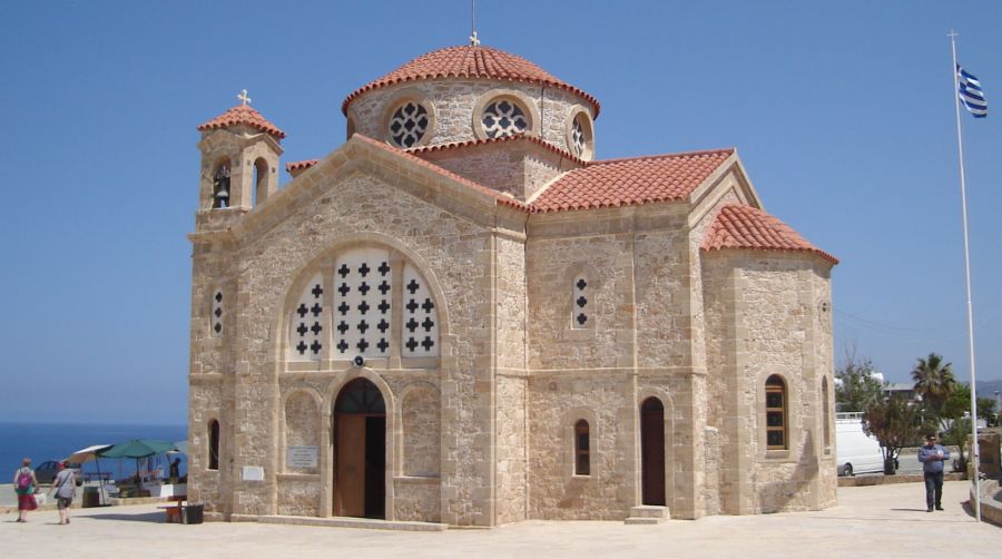 The Church on the headland at Agios Georgias at the southern end of the Akamas Peninsula