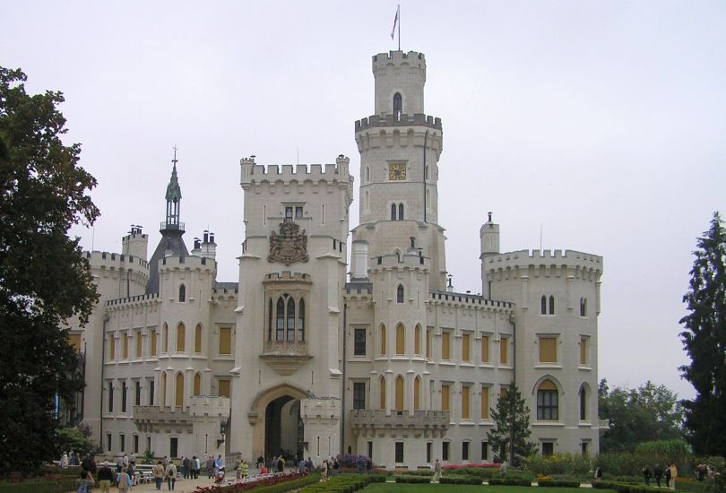 Chateau at Hluboka nad Vltavou in the Czech Republic