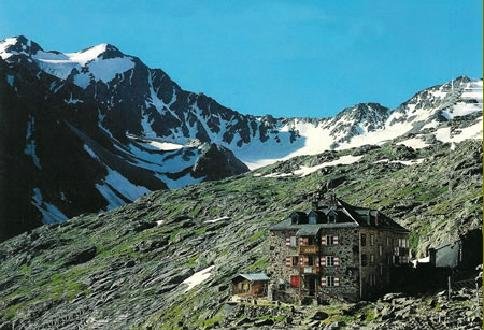Nurnberger Hut in the Stubai Alps of the Austrian Tyrol