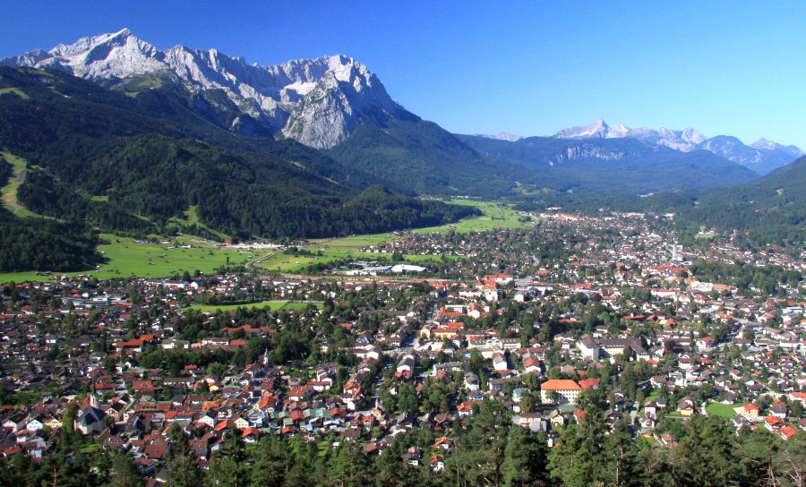 Garmisch-Partenkirchen in Bavaria in Germany