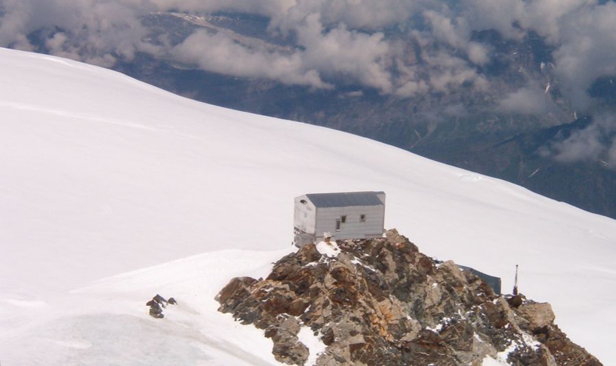 Refuge Vallot on the Normal Route of Ascent on Mont Blanc