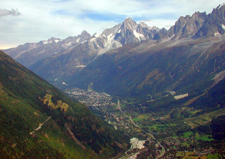 Chamonix Valley in the French Alps