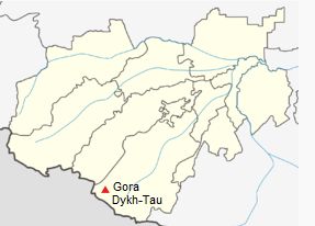 Location Map for Dykh Tau in Russia