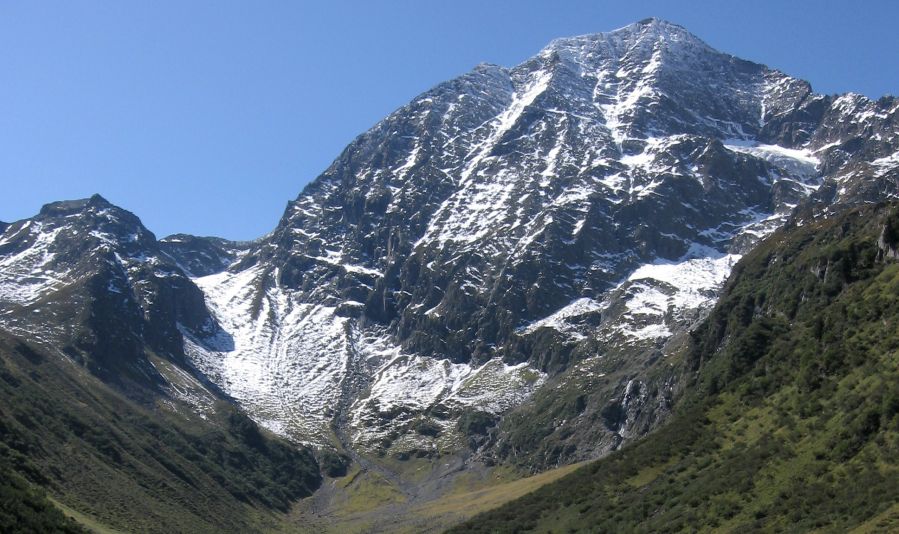 Habicht in the Stubai Alps in Austria