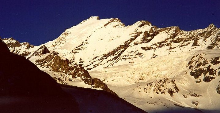 Taschhorn ( 4490 metres ) in Zermatt Region of the Swiss Alps