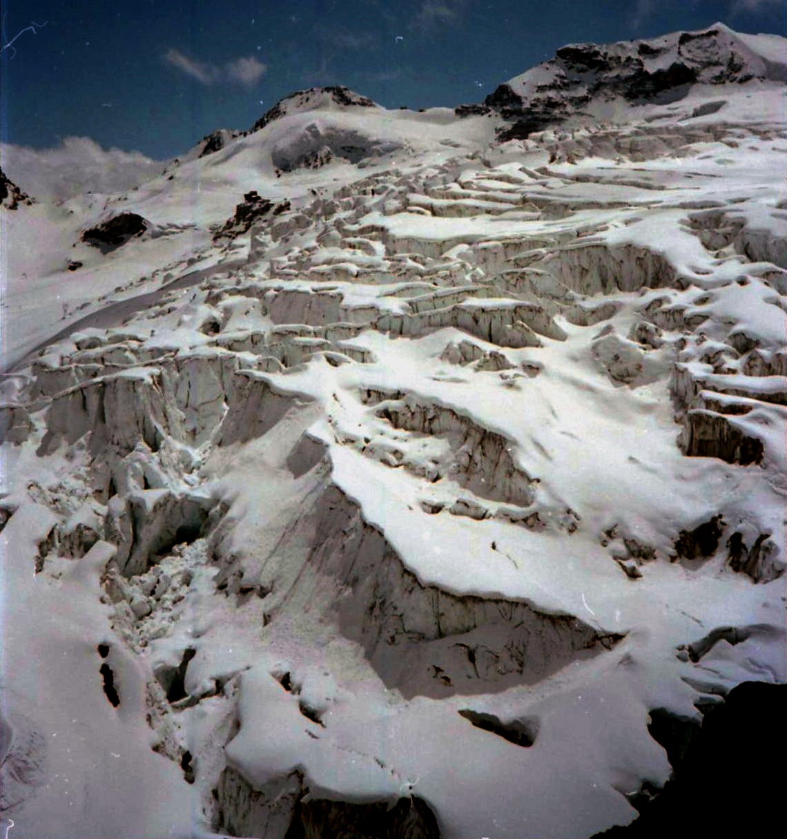 Ice Fall on Fe Glacier above Saas Fe