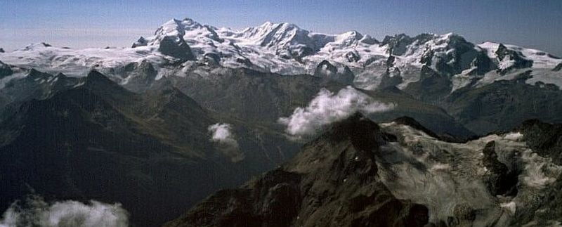 Monte Rhosa from the Weisshorn
