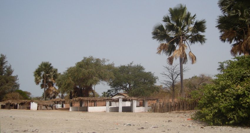 Sanyang Beach on the Atlantic coast of The Gambia in West Africa
