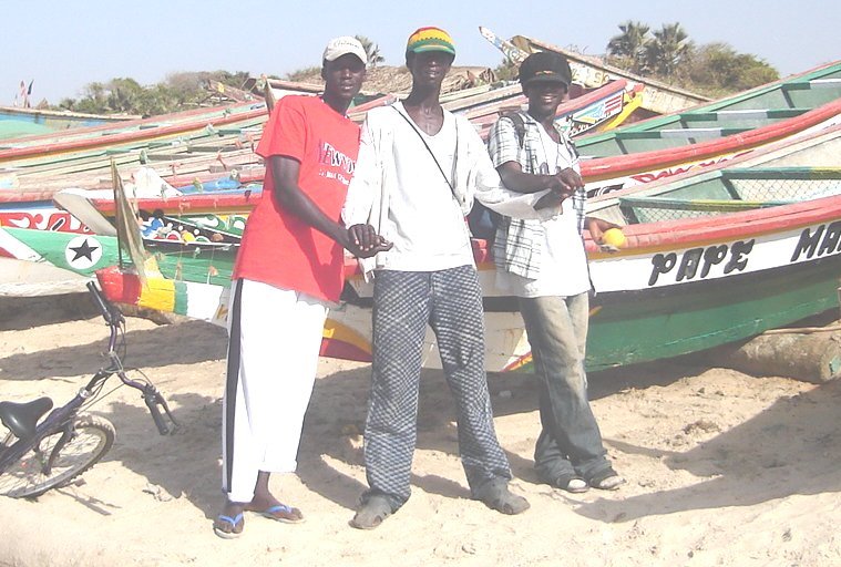 Gambian Youths on the beach near Ghana Town