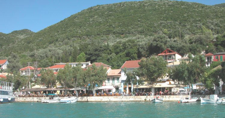 Waterfront at Vasiliki on Island of Lefkas / Lefkada