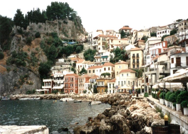 Town of Parga on the Ionian Coast of Greece