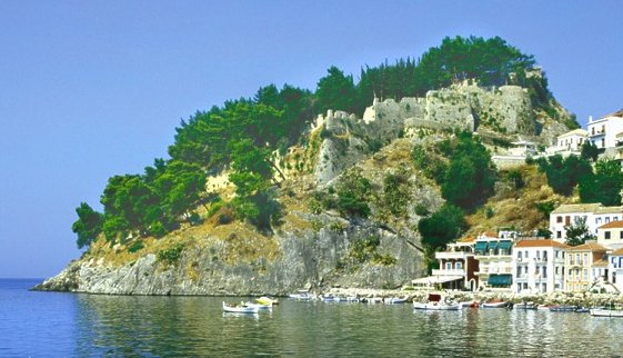 The Castle at Parga on the Ionian Coast of Greece
