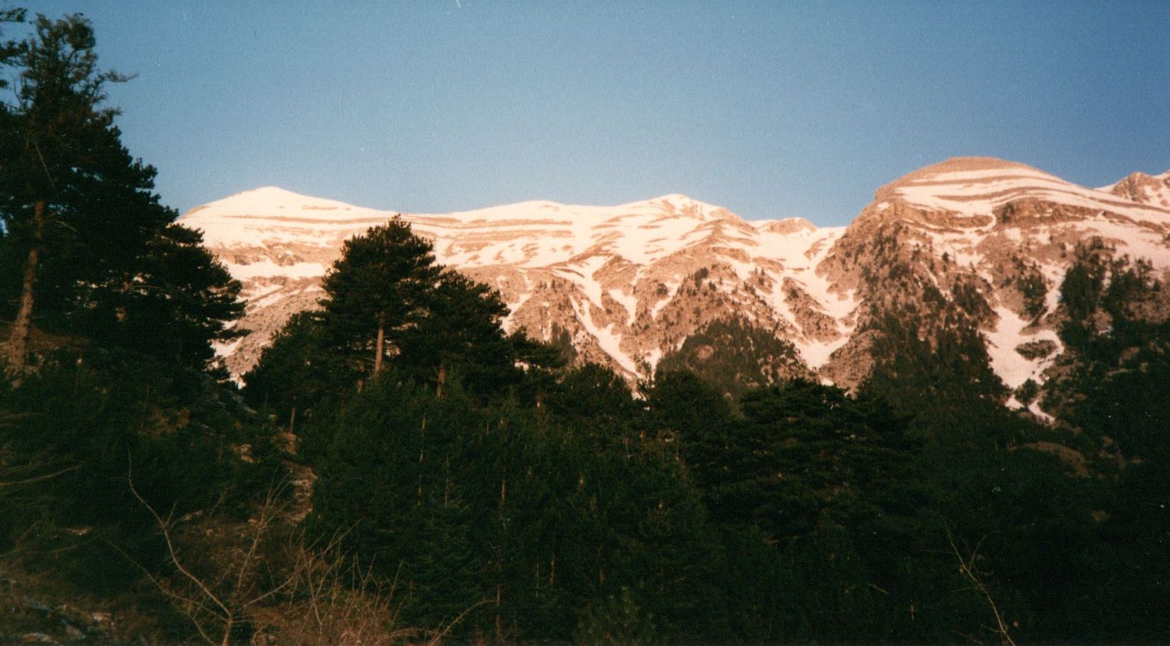 Taygettos Mountains in the Peleponnese of Greece