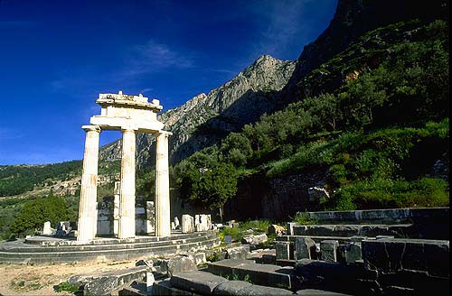 Tholos Temple at Delphi in mainland Greece