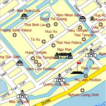 Map of the Citadel in Hue