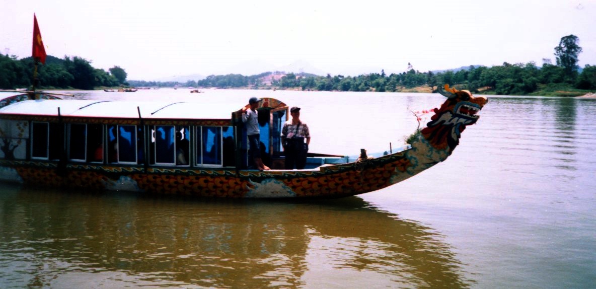 Dragon Boat on Perfume River at Hue