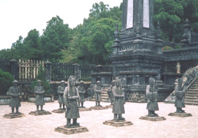 Stone Guardian Statues to Khai Dinh Tomb in Hue