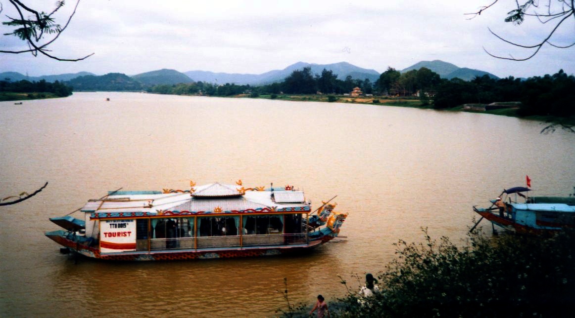 Dragon Boat on the Perfume River ( Song Huong ) at Hue