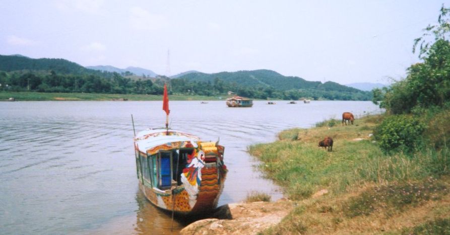 Dragon Boat on Perfume River at Hue
