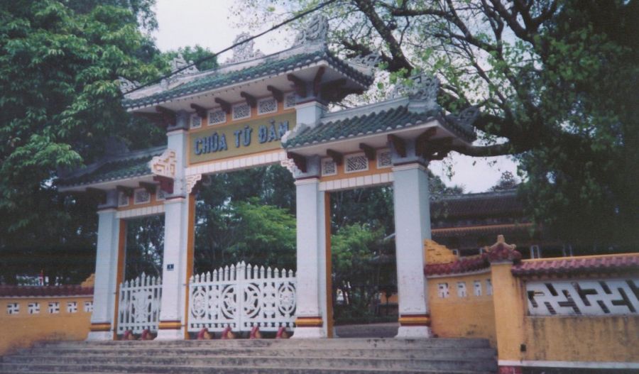 Entrance Archway to Tu Dam Pagoda in Hue