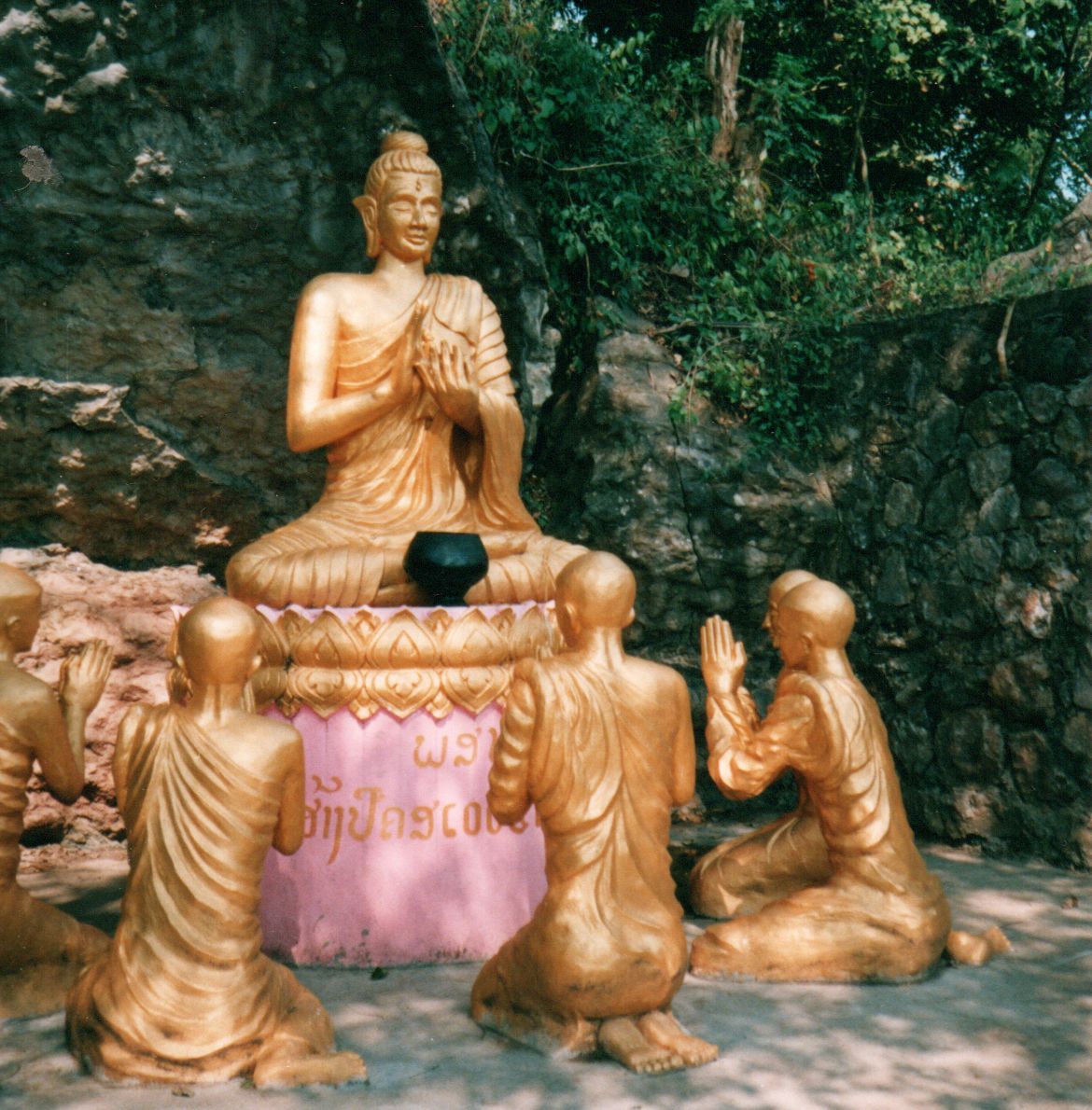 Buddha statue at Wat in Luang Prabang