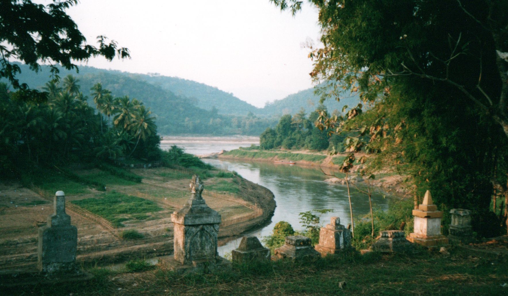 Confluence of the Mekong and Nam Khan Rivers at Luang Prabang