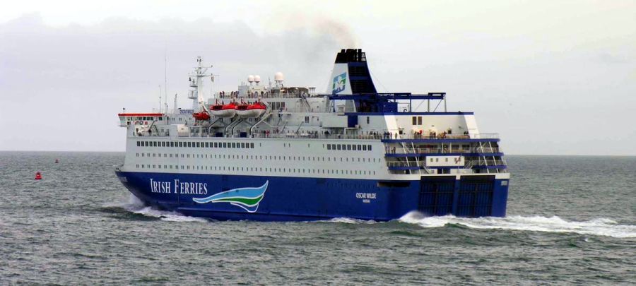 Ferry from Holyhead to Dun Laoghaire on the East Coast of Ireland