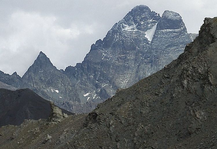 Monte Viso in the Cottian Alps in NE Italy