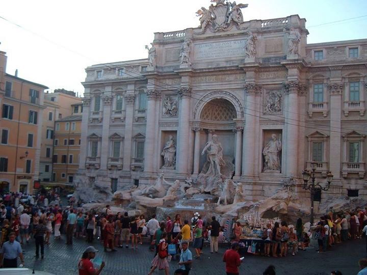Trevi Fountain in Rome capital city of Italy