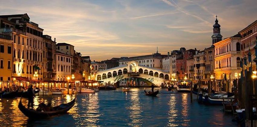 Rialto Bridge in Venice in Italy