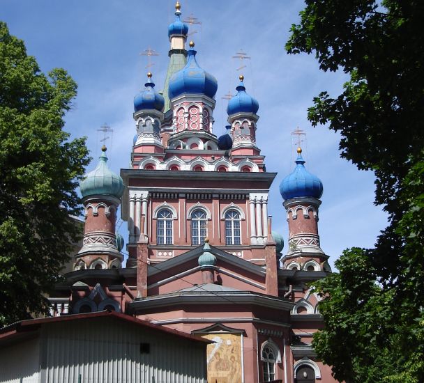 Holy Trinity Orthodox Church in the Bolderāja district of NW Riga
