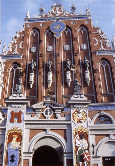 House of the Blackheads in Riga - capital city of Latvia