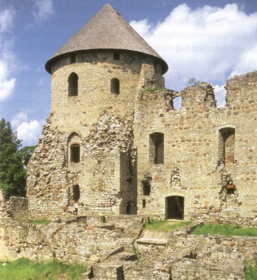 Castle at Cesis in Latvia